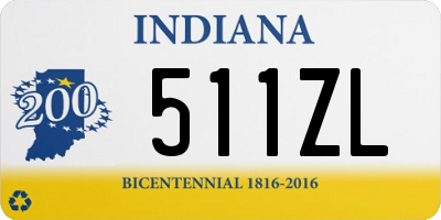 IN license plate 511ZL