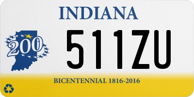 IN license plate 511ZU