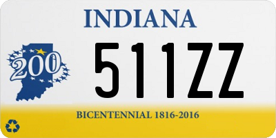 IN license plate 511ZZ