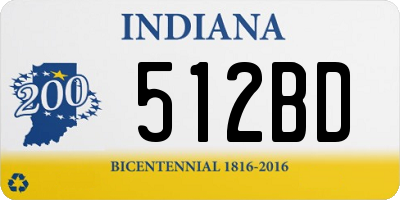IN license plate 512BD