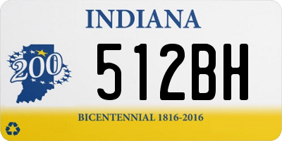 IN license plate 512BH