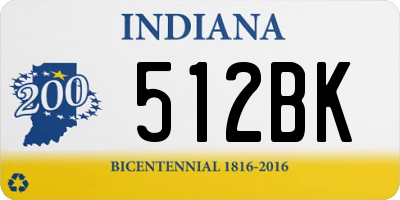 IN license plate 512BK