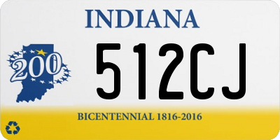 IN license plate 512CJ