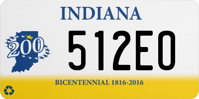 IN license plate 512EO