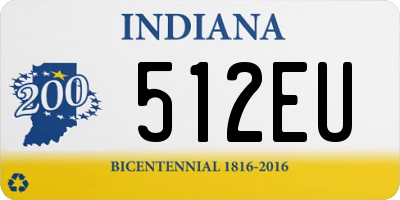 IN license plate 512EU