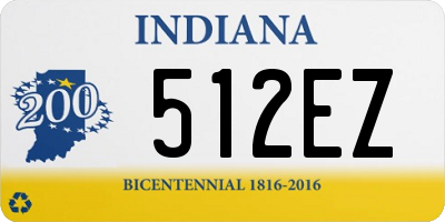 IN license plate 512EZ