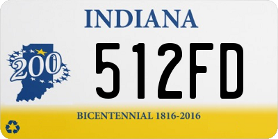 IN license plate 512FD