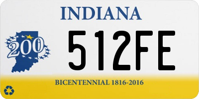 IN license plate 512FE