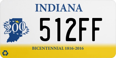 IN license plate 512FF