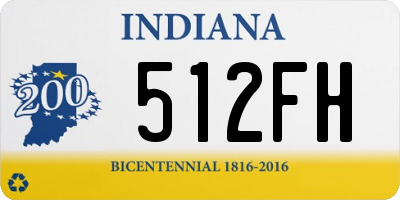 IN license plate 512FH