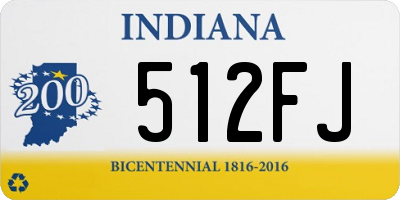 IN license plate 512FJ