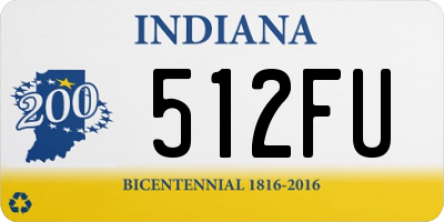 IN license plate 512FU