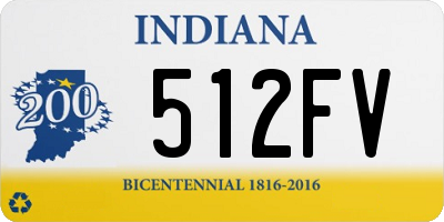 IN license plate 512FV