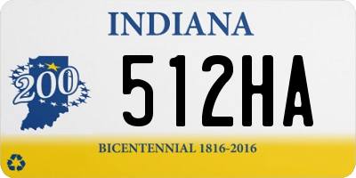 IN license plate 512HA