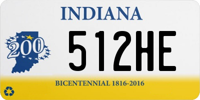 IN license plate 512HE