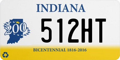 IN license plate 512HT