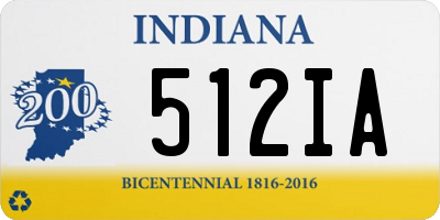 IN license plate 512IA