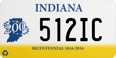IN license plate 512IC