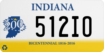 IN license plate 512IO