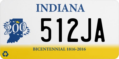 IN license plate 512JA