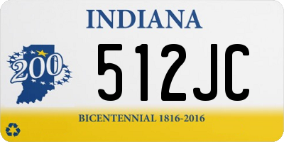 IN license plate 512JC