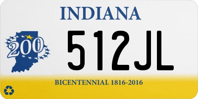 IN license plate 512JL