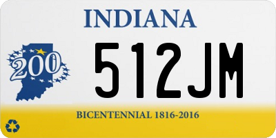 IN license plate 512JM