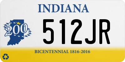 IN license plate 512JR