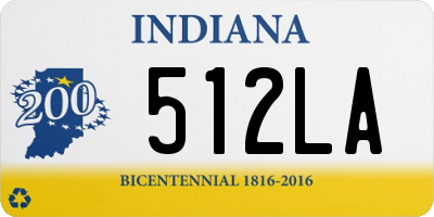 IN license plate 512LA