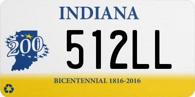 IN license plate 512LL