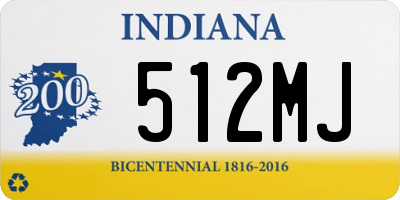 IN license plate 512MJ