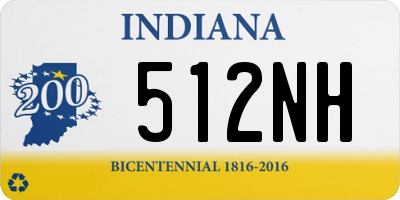 IN license plate 512NH