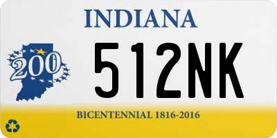 IN license plate 512NK