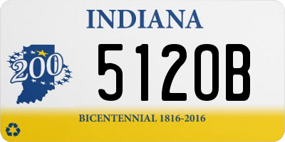 IN license plate 512OB