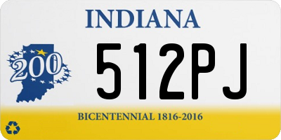 IN license plate 512PJ