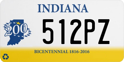 IN license plate 512PZ