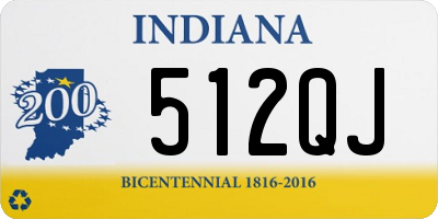 IN license plate 512QJ