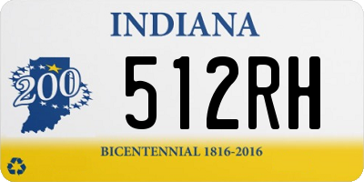 IN license plate 512RH