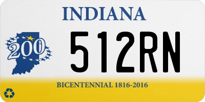 IN license plate 512RN