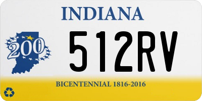 IN license plate 512RV