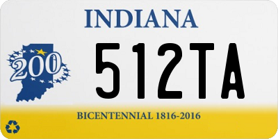 IN license plate 512TA