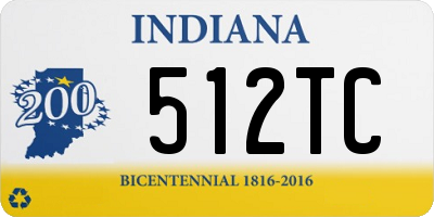 IN license plate 512TC