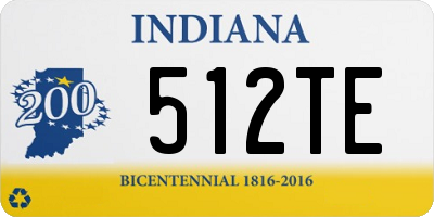 IN license plate 512TE