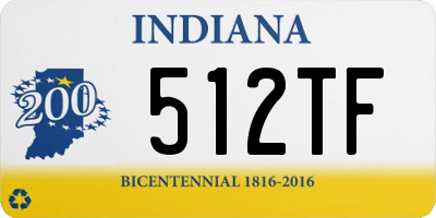 IN license plate 512TF