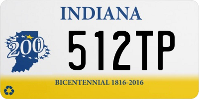 IN license plate 512TP