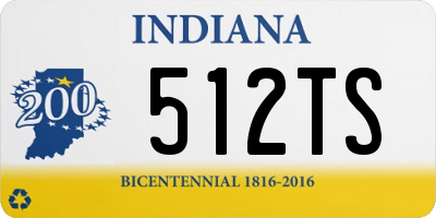 IN license plate 512TS