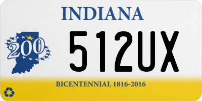 IN license plate 512UX