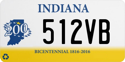 IN license plate 512VB