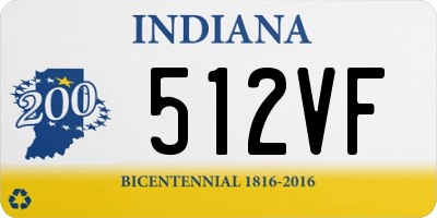 IN license plate 512VF