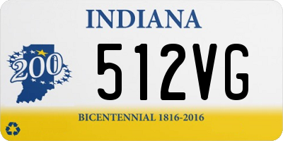 IN license plate 512VG
